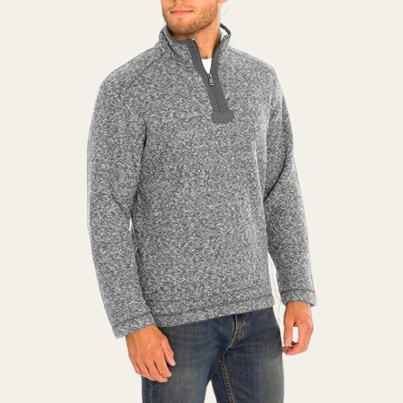 ORVIS Men's Thick & Warm 1/2 Zip-up Sherpa Outdoor Pullover - Picture 1 of 13